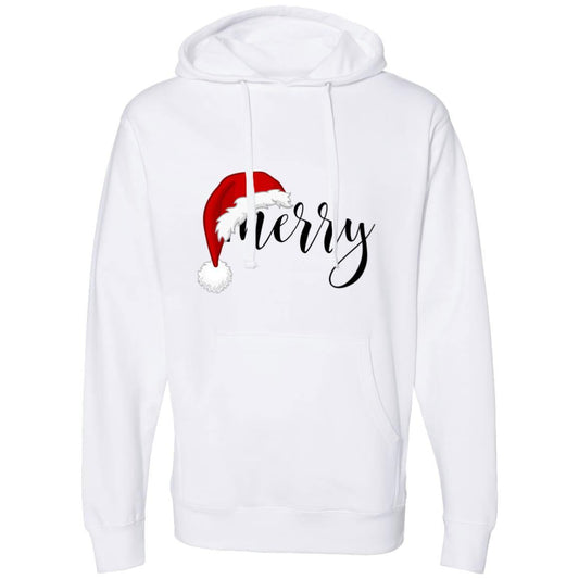 Men's SS4500 midweight hooded sweatshirt with cotton/poly blend fleece and jersey lined hood