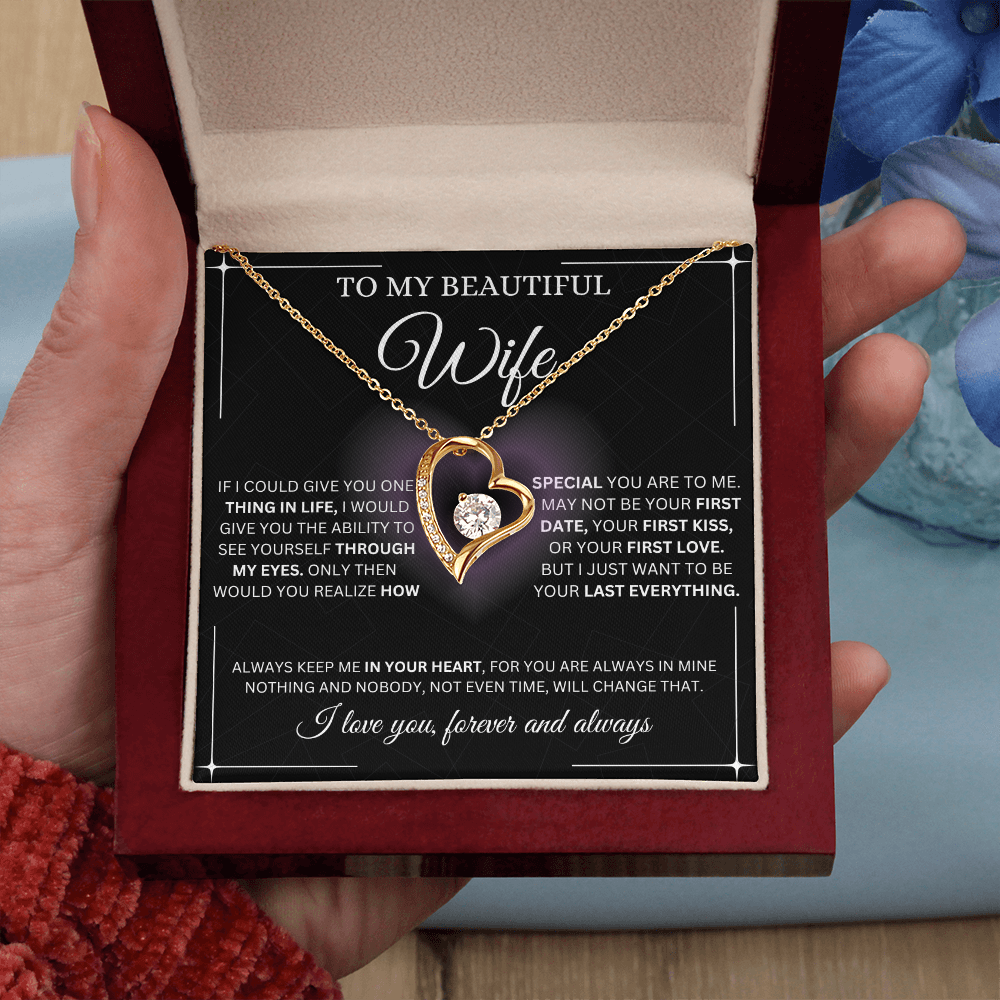 To My beautiful Wife Forever Love Necklace