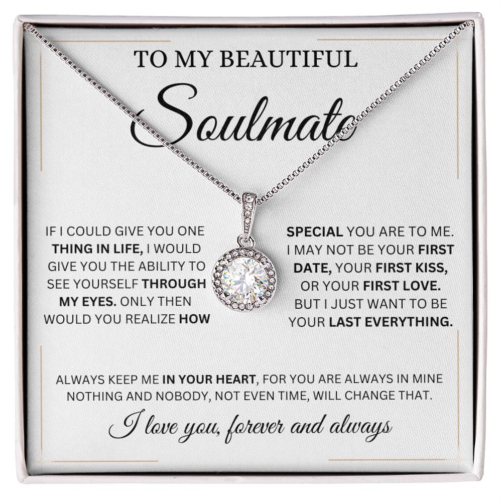 To My Beautiful Soulmate Eternal Hope Necklace