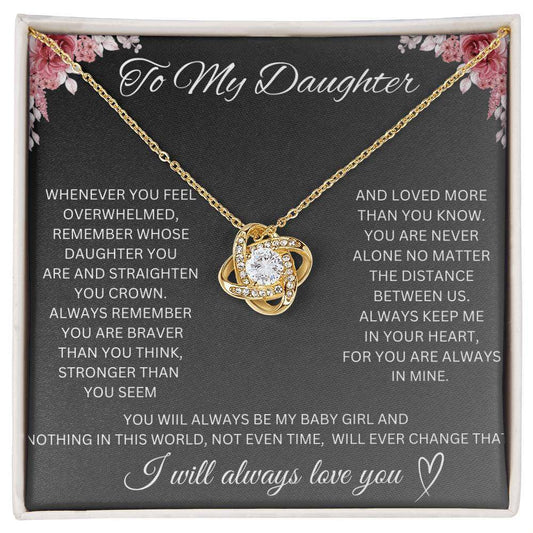 Daughter Love Knot Necklace