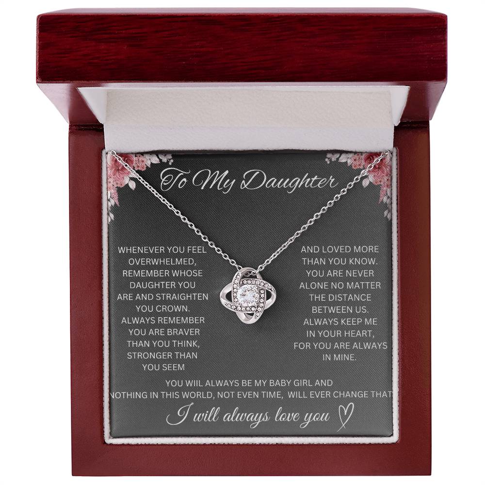 Daughter Love Knot Necklace