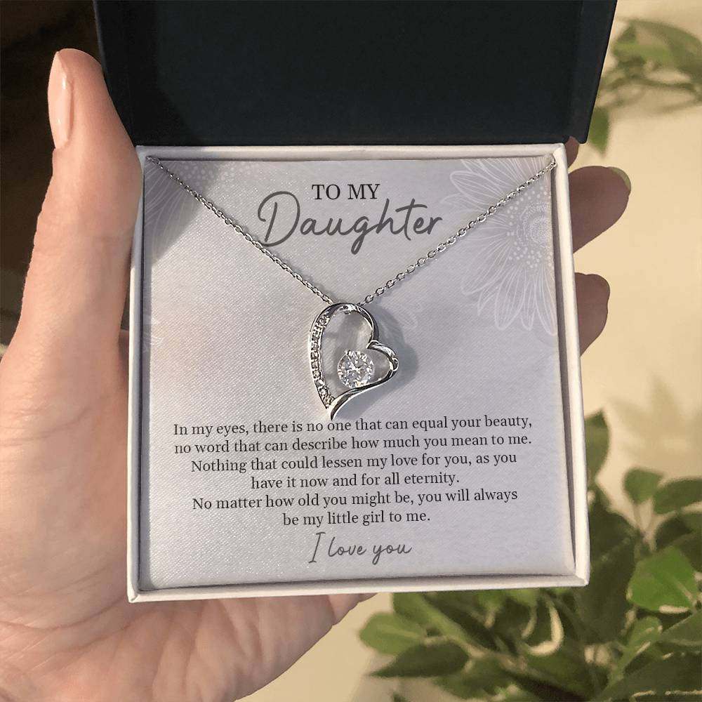 To My Daughter | I Love You - Forever Love Necklace