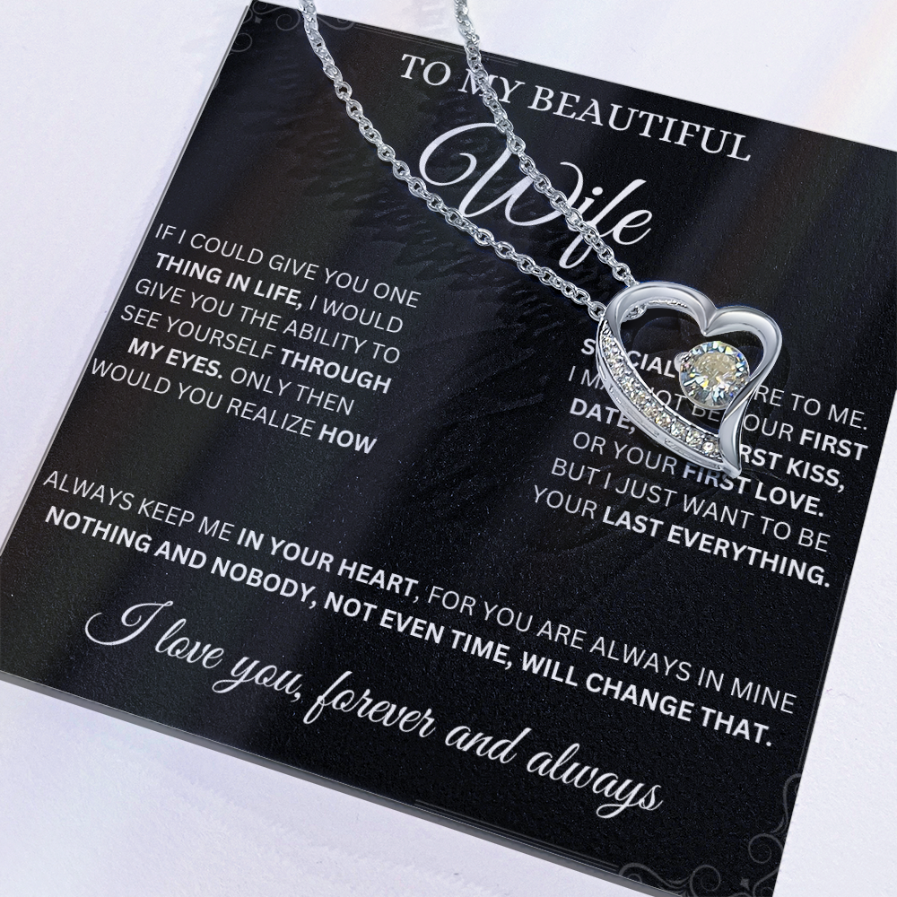 To My Beautiful Wife Forever Love Necklace