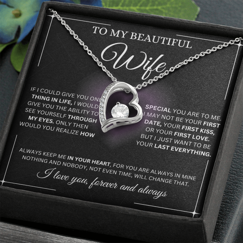 To My beautiful Wife Forever Love Necklace