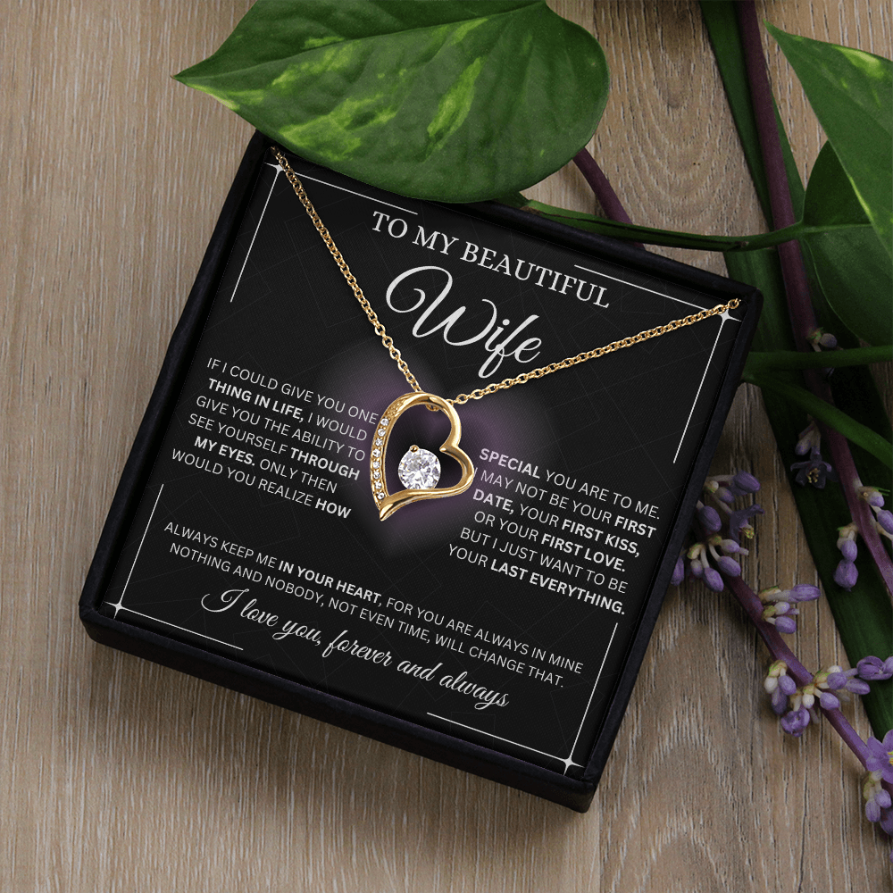 To My beautiful Wife Forever Love Necklace