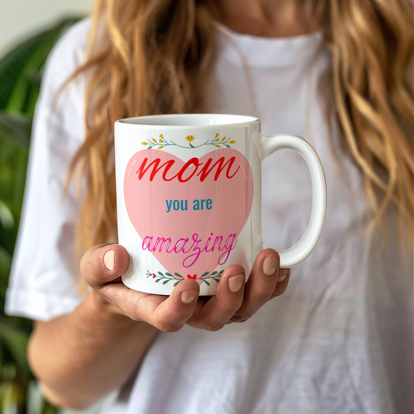 Mom You Are Amazing white ceramic mug