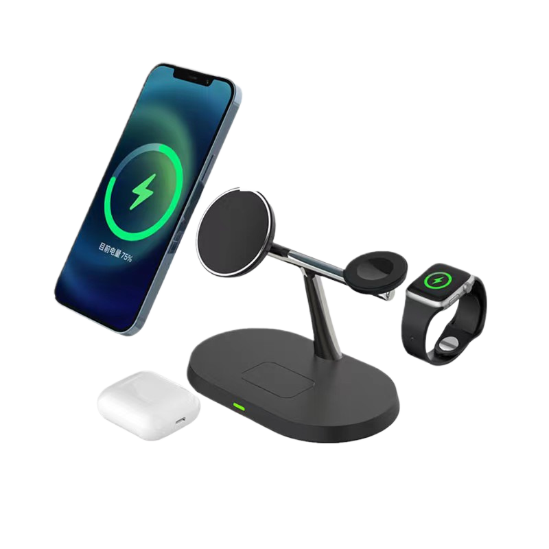Magnetic 15W Wireless Fast Charger with Digital Display