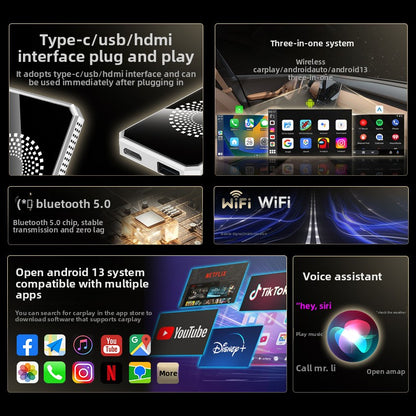 A11K Car Android Box – Wireless CarPlay, Android Auto & Screen Mirroring