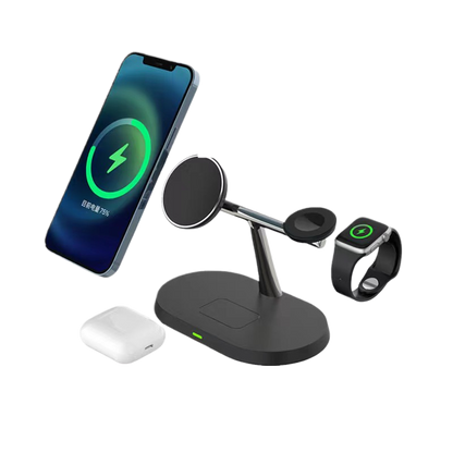 Magnetic 15W Wireless Fast Charger with Digital Display