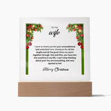 To my Wife | Square Acrylic Plaque
