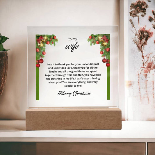 To my Wife | Square Acrylic Plaque