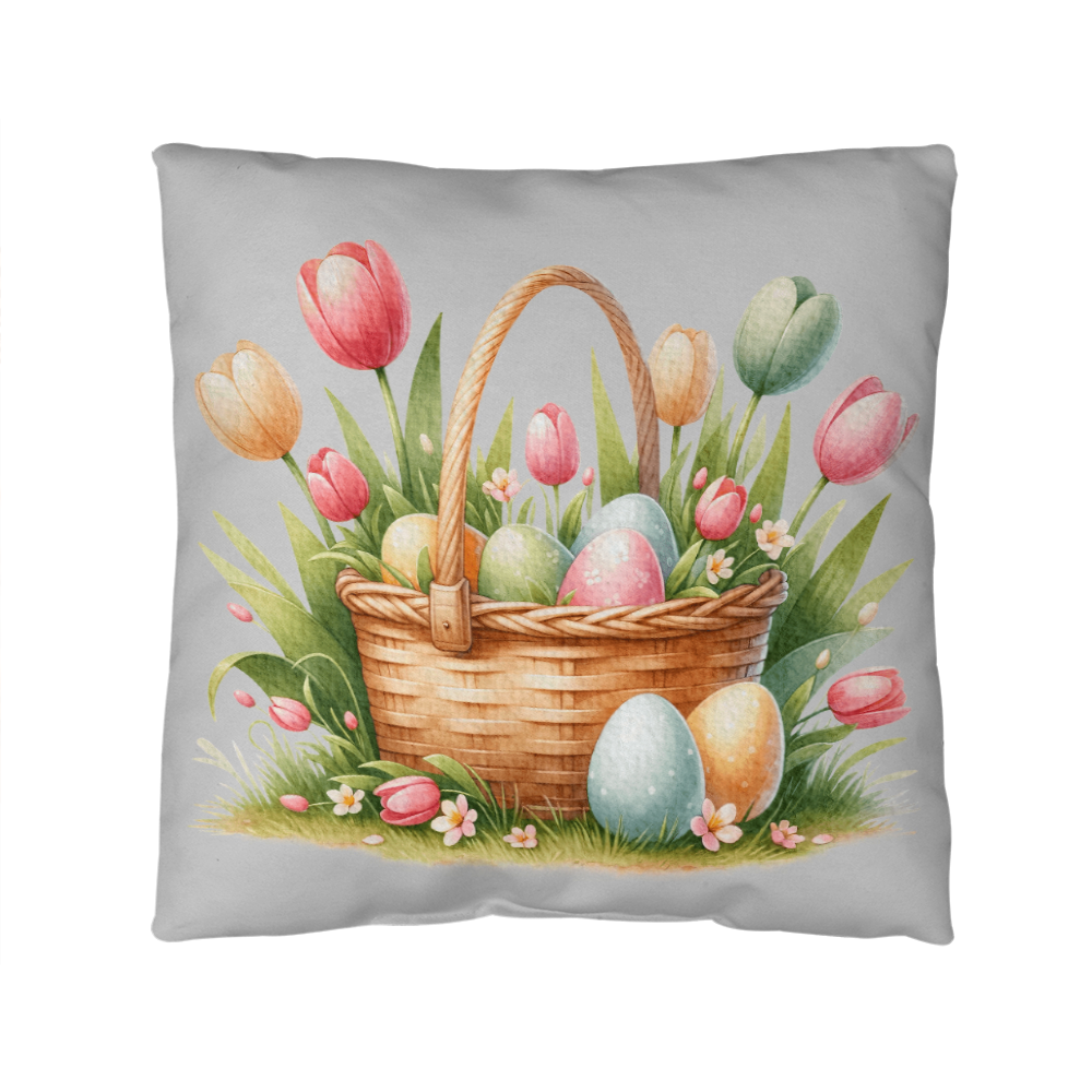 Indoor and Outdoor Pillowcase Happy easter Bunny