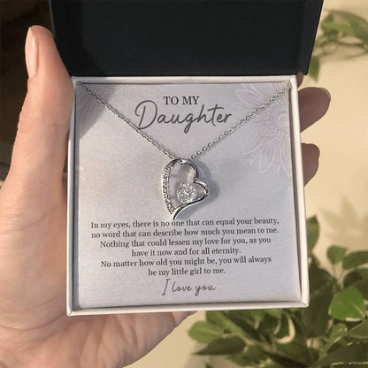 To My Daughter | I Love You - Forever Love Necklace