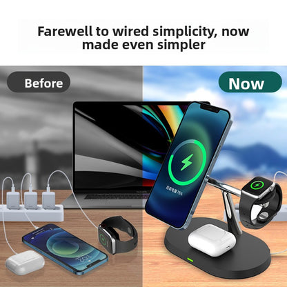 Magnetic 15W Wireless Fast Charger with Digital Display