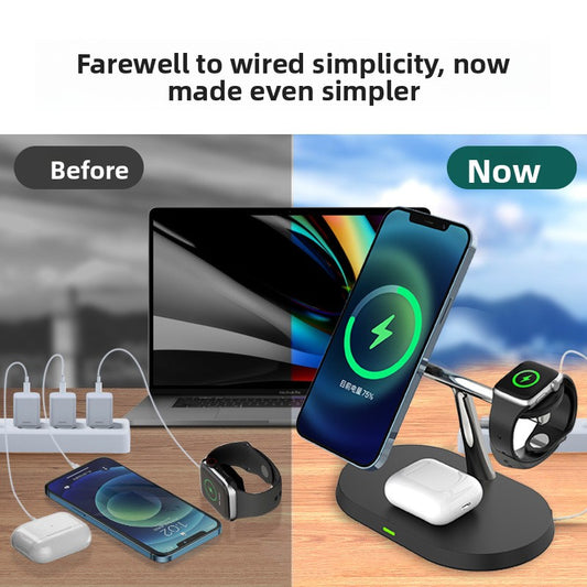 Magnetic 15W Wireless Fast Charger with Digital Display