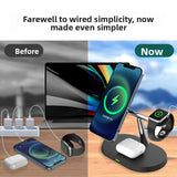 Magnetic 15W Wireless Fast Charger with Digital Display